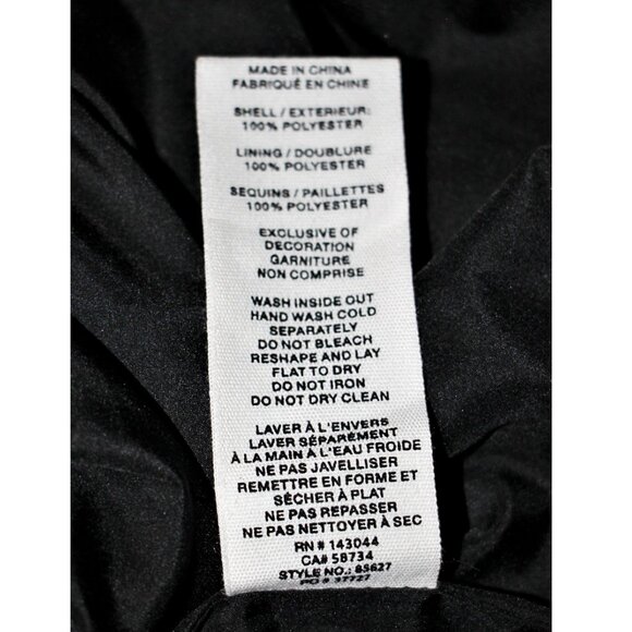 Avec Les Filles Spaghetti Strap Sparkling Sequin Paillette Party Dress sz 12 - Picture 12 of 13